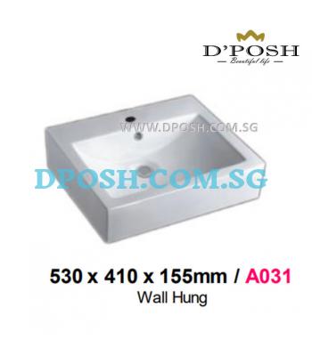 Baron-A031-Wall Mounted Ceramic Basin