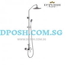 Fidelis FT-7207 Shower Mixer Complete With Hand Shower And Round Rain Shower Head