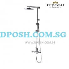 Fidelis FT-7908 Bath/Shower Mixer Complete With Hand Shower And Round Rain Shower Head