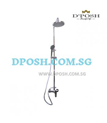 Fidelis FT-8207 Shower Mixer Complete With Hand Shower And Round Rain Shower Head