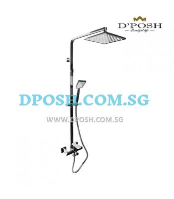 Fidelis FT-8507 Shower Mixer Complete With Hand Shower And Square Rain Shower Head