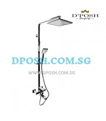 Fidelis FT-8508 Bath/Shower Mixer Complete With Hand Shower And Square Rain Shower Head