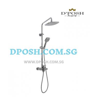 Fidelis FT-8597 Shower Mixer Complete With Hand Shower And Square Rain Shower Head