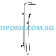 Fidelis FT-8907 Shower Mixer Complete With Hand Shower And Brass Square  Rain Shower Head