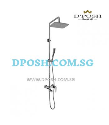 Fidelis FT-9708 Bath/Shower Mixer Complete With Hand Shower And Square Rain Shower Head