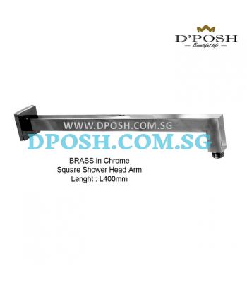 FSS-55801 BRASS In Chrome Square Concealed Shower Head Arm