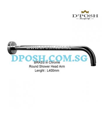 FSS-55803 BRASS In Chrome Round Concealed Shower Head Arm