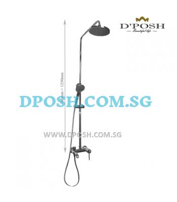 Fidelis FT-8708 Bath/Shower Mixer Complete With Hand Shower And 9'' Round Rain Shower Head