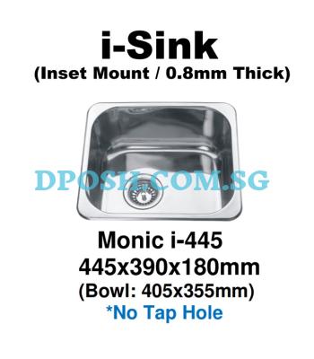 Monic-i-445-Stainless Steel Insert Kitchen Sink 