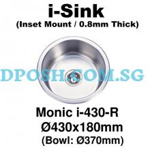 Monic-i-430-R-Stainless Steel Insert Kitchen Sink 