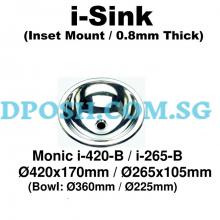 Monic-i-420-B-Stainless Steel Insert Kitchen Sink 