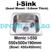 Monic-i-550-Stainless Steel Insert Kitchen Sink 
