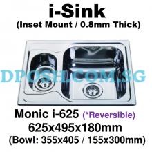 Monic-i-625-Stainless Steel Insert Kitchen Sink 
