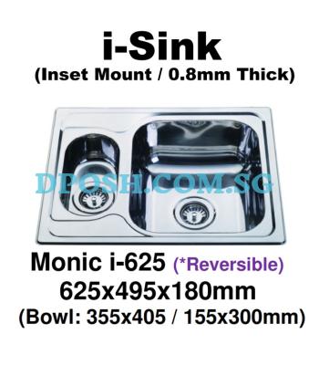 Monic-i-625-Stainless Steel Insert Kitchen Sink 