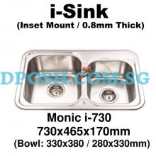 Monic-i-730-Stainless Steel Insert Kitchen Sink 
