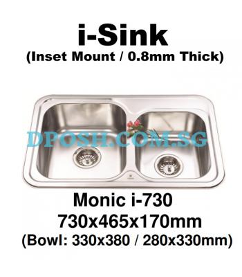 Monic-i-730-Stainless Steel Insert Kitchen Sink