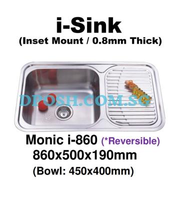 Monic-i-860-Stainless Steel Insert Kitchen Sink 