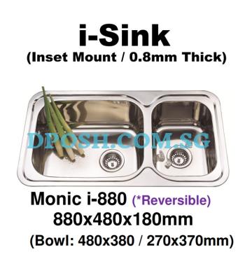 Monic-i-880-Stainless Steel Insert Kitchen Sink 
