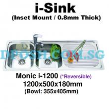 Monic-i-1200-Stainless Steel Insert Kitchen Sink 