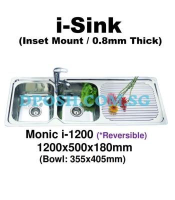 Monic-i-1200-Stainless Steel Insert Kitchen Sink 