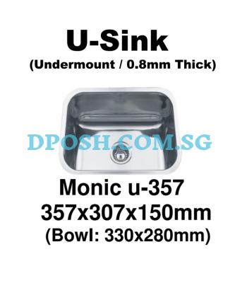 Monic-U-357-Stainless Steel Undermount Kitchen Sink 