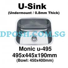 Monic-U-495-Stainless Steel Undermount Kitchen Sink 