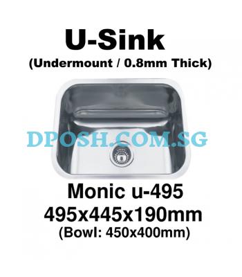 Monic-U-495-Stainless Steel Undermount Kitchen Sink