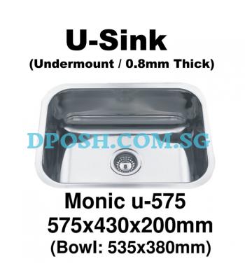 Monic-U-575-Stainless Steel Undermount Kitchen Sink