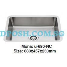 Monic-U-680-NC-1.2mm Stainless Steel Undermount Kitchen Sink 