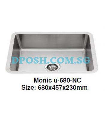 Monic-U-680-NC-1.2mm Stainless Steel Undermount Kitchen Sink 