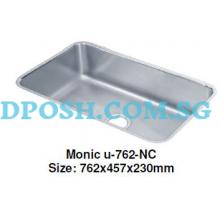 Monic-U-762-NC-1.2mm Stainless Steel Undermount Kitchen Sink 