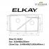 ELKAY-EC-32213-1.2mm  Stainless Steel Undermount Kitchen Sink 