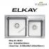 ELKAY-EC-32213-1.2mm  Stainless Steel Undermount Kitchen Sink 