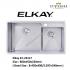 ELKAY-EC-22117-1.2mm Handmade Stainless Steel Undermount  Kitchen Sink 