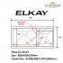 ELKAY-EC-22117-1.2mm Handmade Stainless Steel Undermount  Kitchen Sink 
