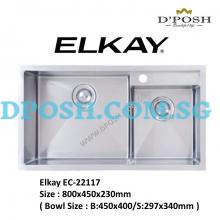 ELKAY-EC-22117-1.2mm Handmade Stainless Steel Undermount  Kitchen Sink 