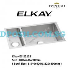 ELKAY-EC-22128-1.2mm Handmade Stainless Steel Undermount Kitchen Sink 