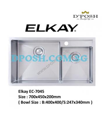 ELKAY-EC-7045-1.2mm Handmade Stainless Steel Undermount Kitchen Sink 