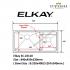 ELKAY-EC-22118-1.2mm Handmade Stainless Steel Undermount Kitchen Sink 