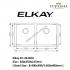 ELKAY-EC-22102U-1.2mm  S/Steel Undermount Kitchen Sink 