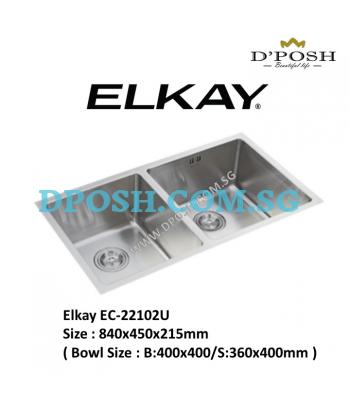 ELKAY-EC-22102U-1.2mm  S/Steel Undermount Kitchen Sink