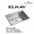 ELKAY-EC-41406-1.2mm Handmade Stainless Steel Undermount Kitchen Sink 