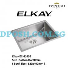 ELKAY-EC-41406-1.2mm Handmade Stainless Steel Undermount Kitchen Sink 