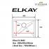 ELKAY-EC-8045-1.2mm Handmade Stainless Steel Undermount Kitchen Sink 