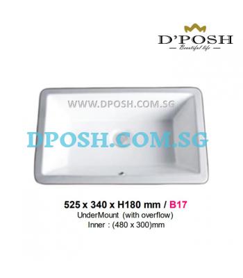 Baron-B17-Undermount Ceramic Basin