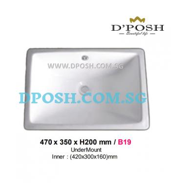 Baron-B19-Undermount Ceramic Basin