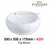 Baron-A291-Counter Top Ceramic Basin