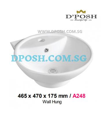 Baron-A248-Wall Mounted Ceramic Basin