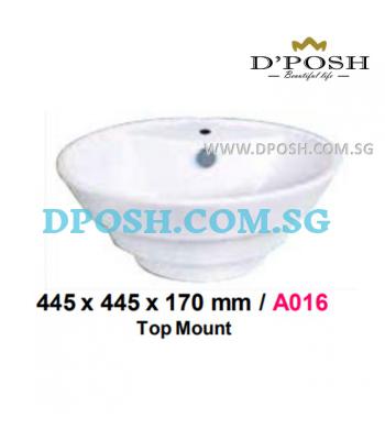 Baron-A016-Counter Top Ceramic Basin