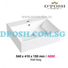 Baron-A060-Counter Top/Wall Mounted  Ceramic Basin